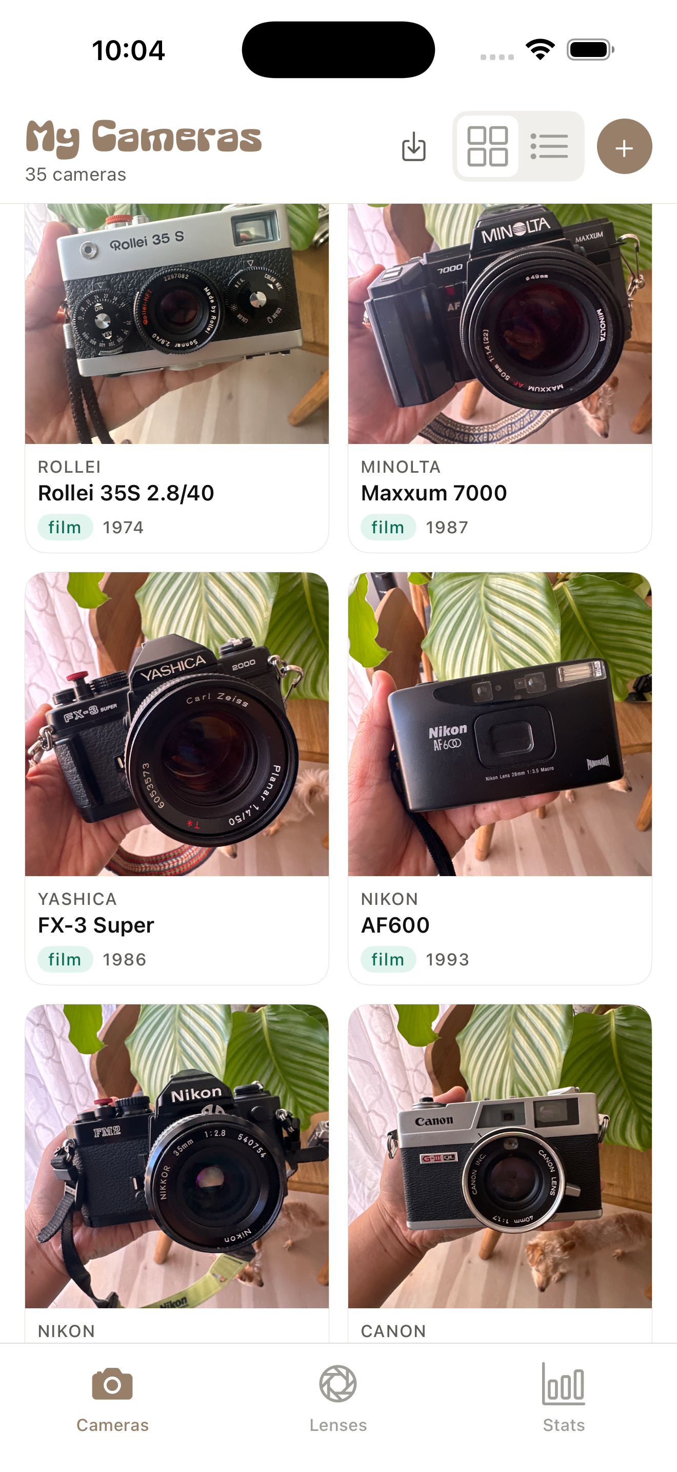 1 Camera List