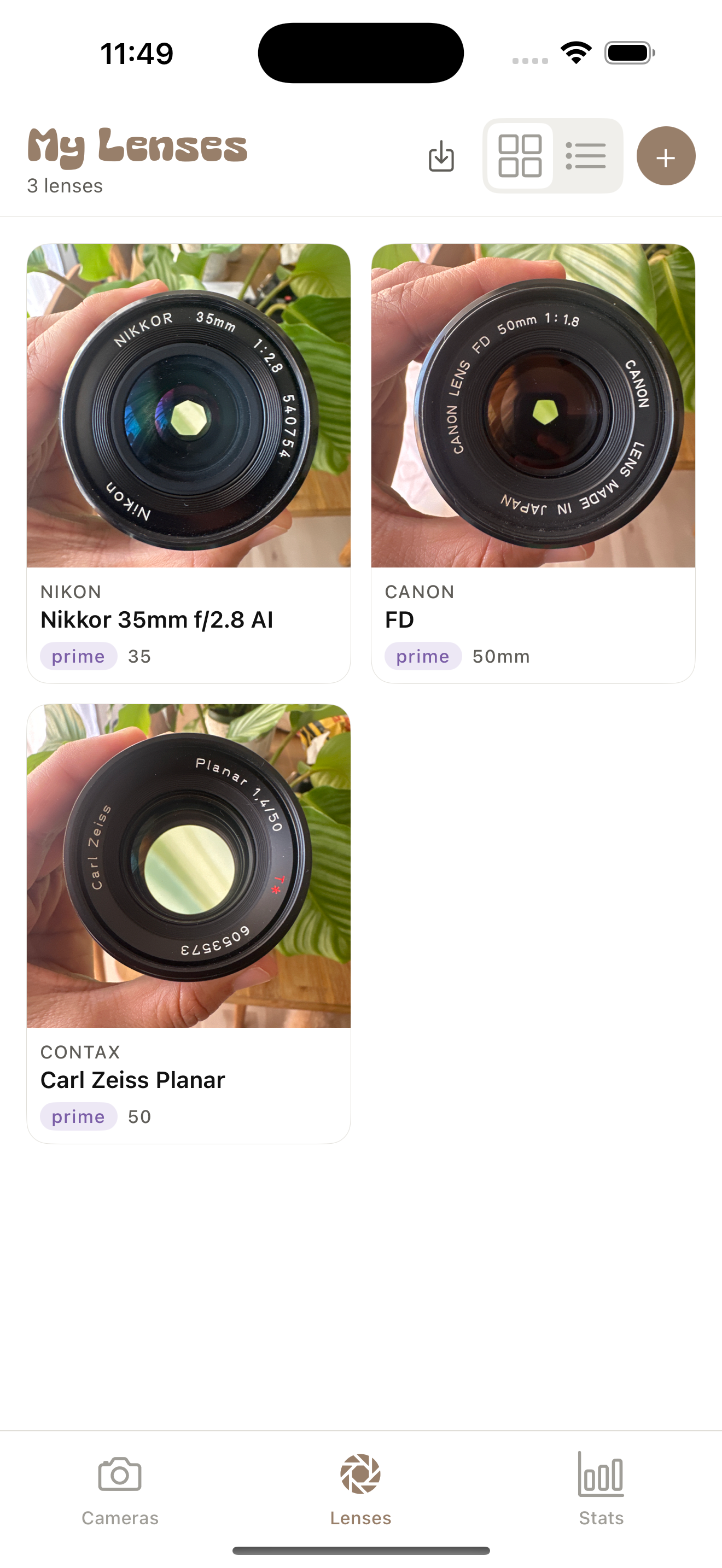 4 Lens Page